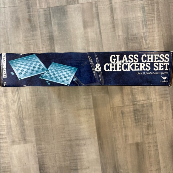 Cardinal Classic Games Glass Chess & Checkers - Picture 3 of 5